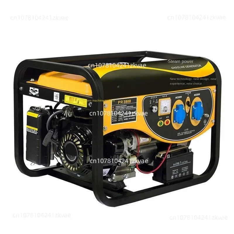 Portable generator, 3.5kW gasoline powered generator for household backup and outdoor camping