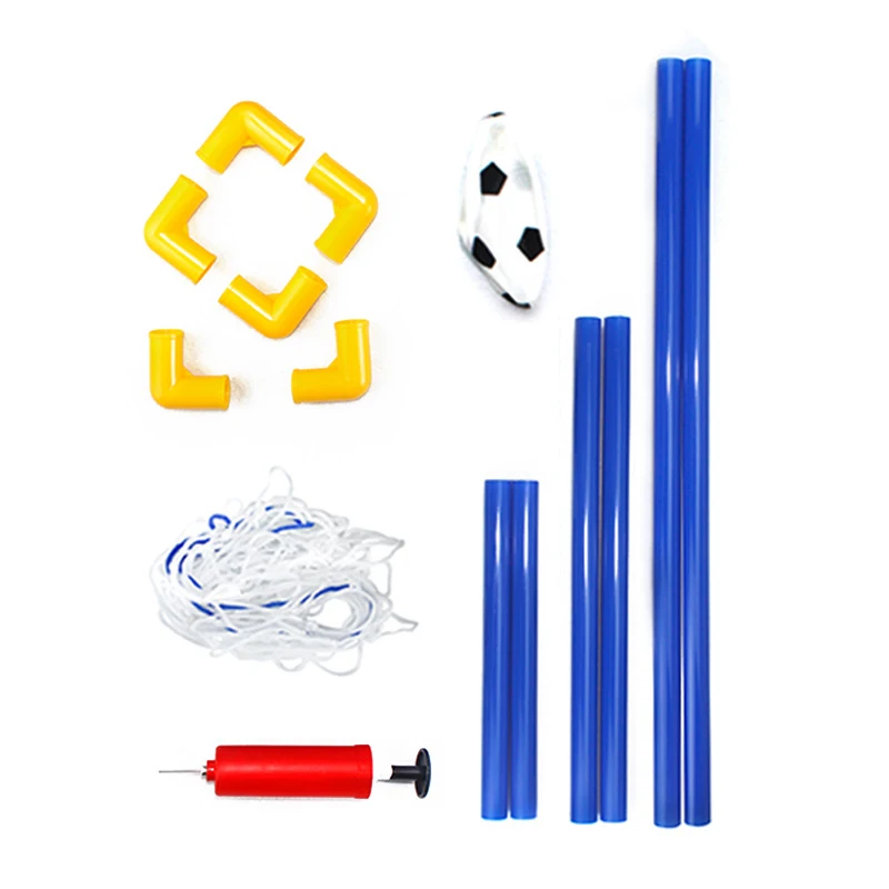 thumbnail image 1 of Portería de fútbol de juguete para niños al aire libre, juego de tiro con balón de fútbol ensamblado por uno mismo, regalo de cumpleaños para niños, juego en interiores, 1 of 4