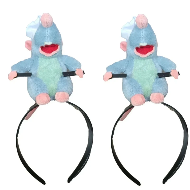 

Обруч для волос с Рататуй, новинка, мультяшная плюшевая шпилька для волос с французским широким покрытием, креативный подарок