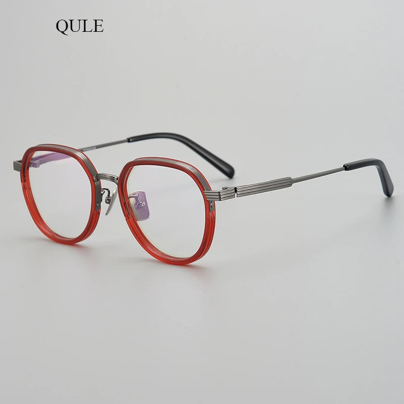 

2024 New Fashion Acetate Glasses Frames for Man Women Oval Myopia Reading Progressive Eyeglasses Prescription Handmade Eyewear