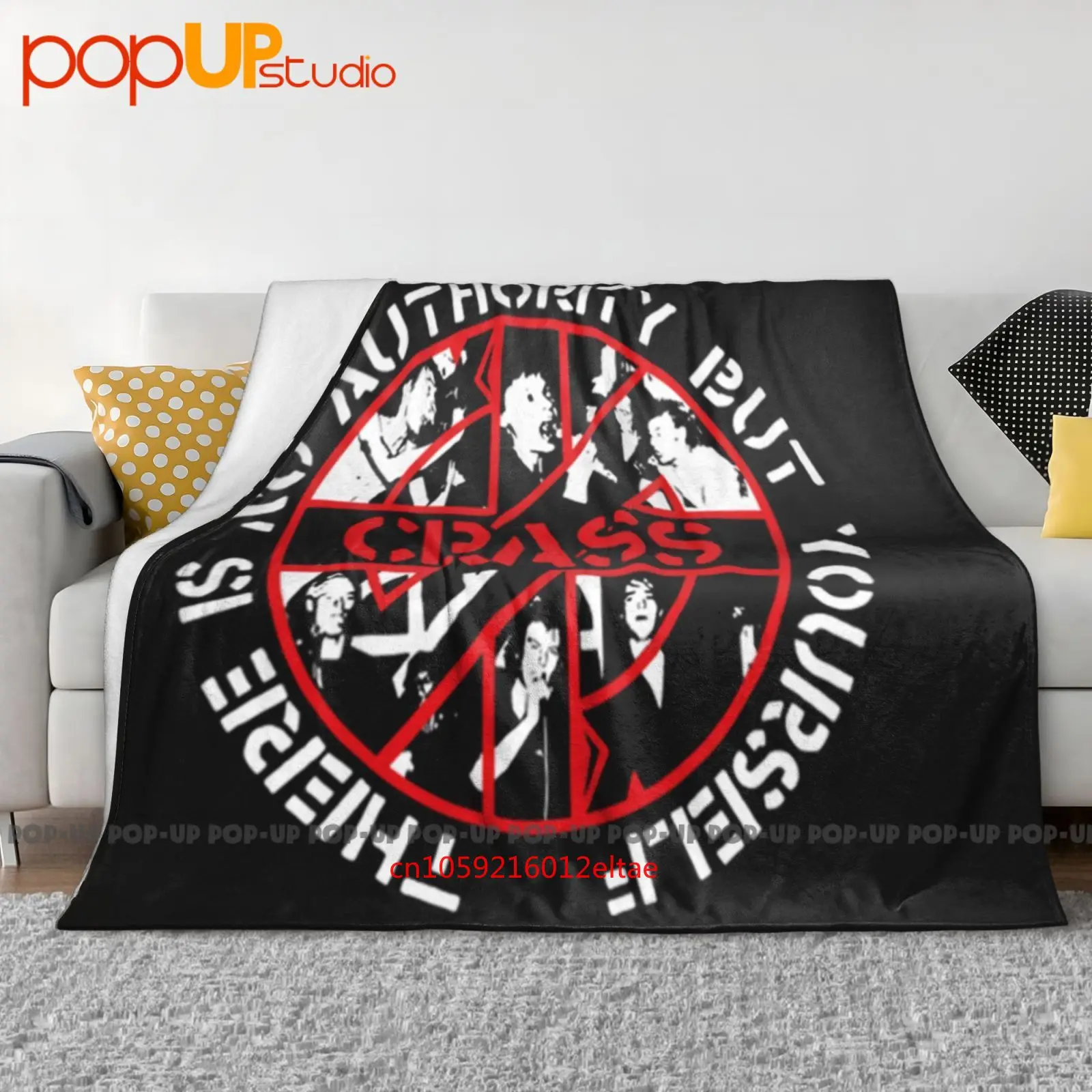 Crass There Is No Authority Uk Shipping Included Ultra-Soft Blanket Quilt Winter Sofa Cover Bed Covers
