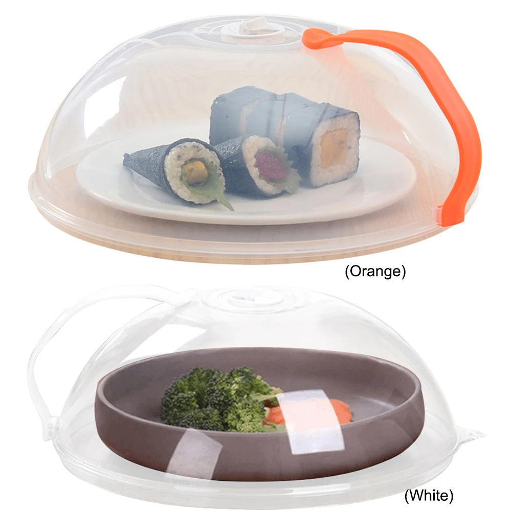 Microwave Food Cover Microwave Dust Cover Clear Splatter Cover Plastic 10 in Microwave Plate with Steam Vents