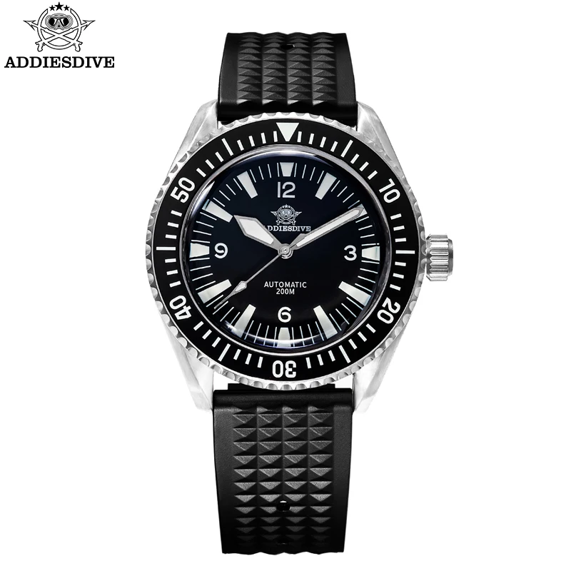 

ADDIESDIVE Watch 200m Diver Watch NH35 Automatic Mechanical Sapphire Glass Super BGW9 Luminous Ceramic Bezel 40mm Wristwatch Men