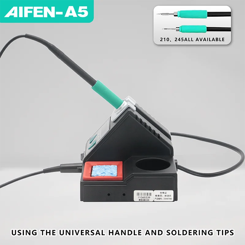 AIFEN A5 Soldering Station Compatible JBC Soldering Iron Tips C210/C245/C115 Handle Lead-free Electronic Welding Rework Station 6