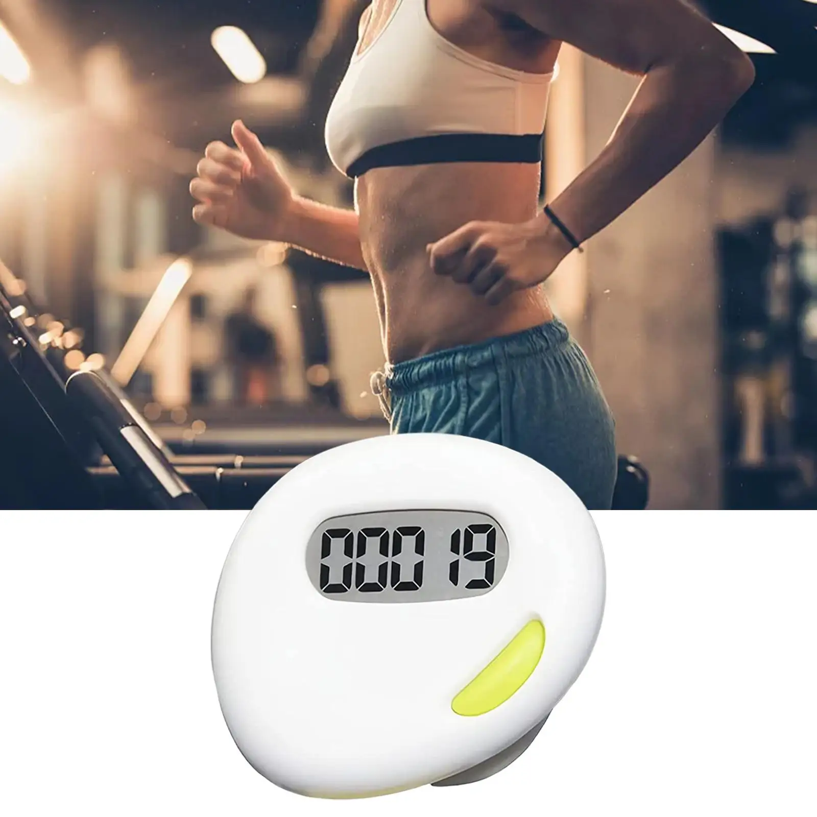 2D Pedometer Electronic Pedometer Distance Calorie Counter Walk Motion Step Counter for Running Hiking Fitness Outdoor