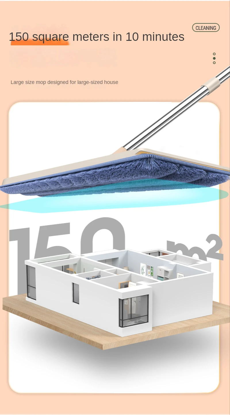 SUIT VERT 1 Small Bucket Flat Mop Bucket Set Separates Dirty Water