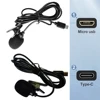 High Fidelity External Microphone For Go Waterproof Pro Sport Camera Action Camera Micro USB/Type-C Connector Cable Length 1.5M 2