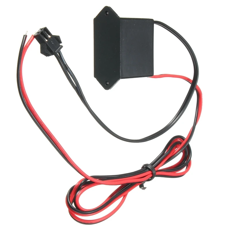 Неоновый мини-контроллер EL Wire 12 В постоянного тока для светодиодного провода длиной 1-10 м, адаптер питания, гибкий неоновый драйвер
