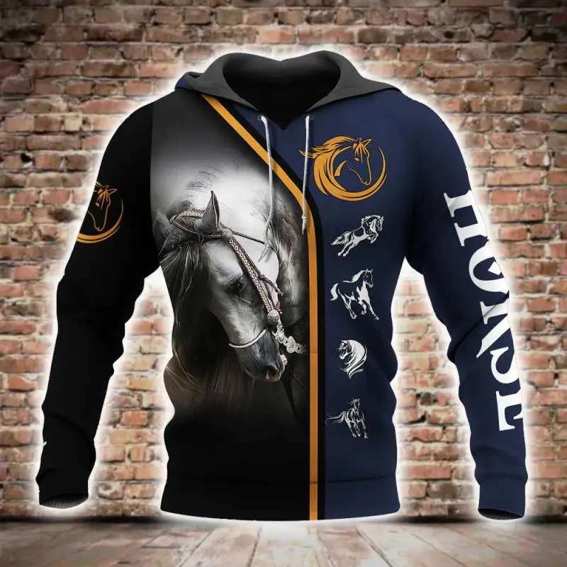 

Beautiful Animal Horse 3D All Over Printed Men Zip Hoodie Autumn Hoodie Jacket Unisex Hipster Pullover Casual Sudadera Hombre