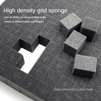 Toolbox Pre Cut Grid Foam Pick Pluck Foam Insert For Hard Case Flight Case Precorted Shadow Foams Toolbox Organizer Customizable