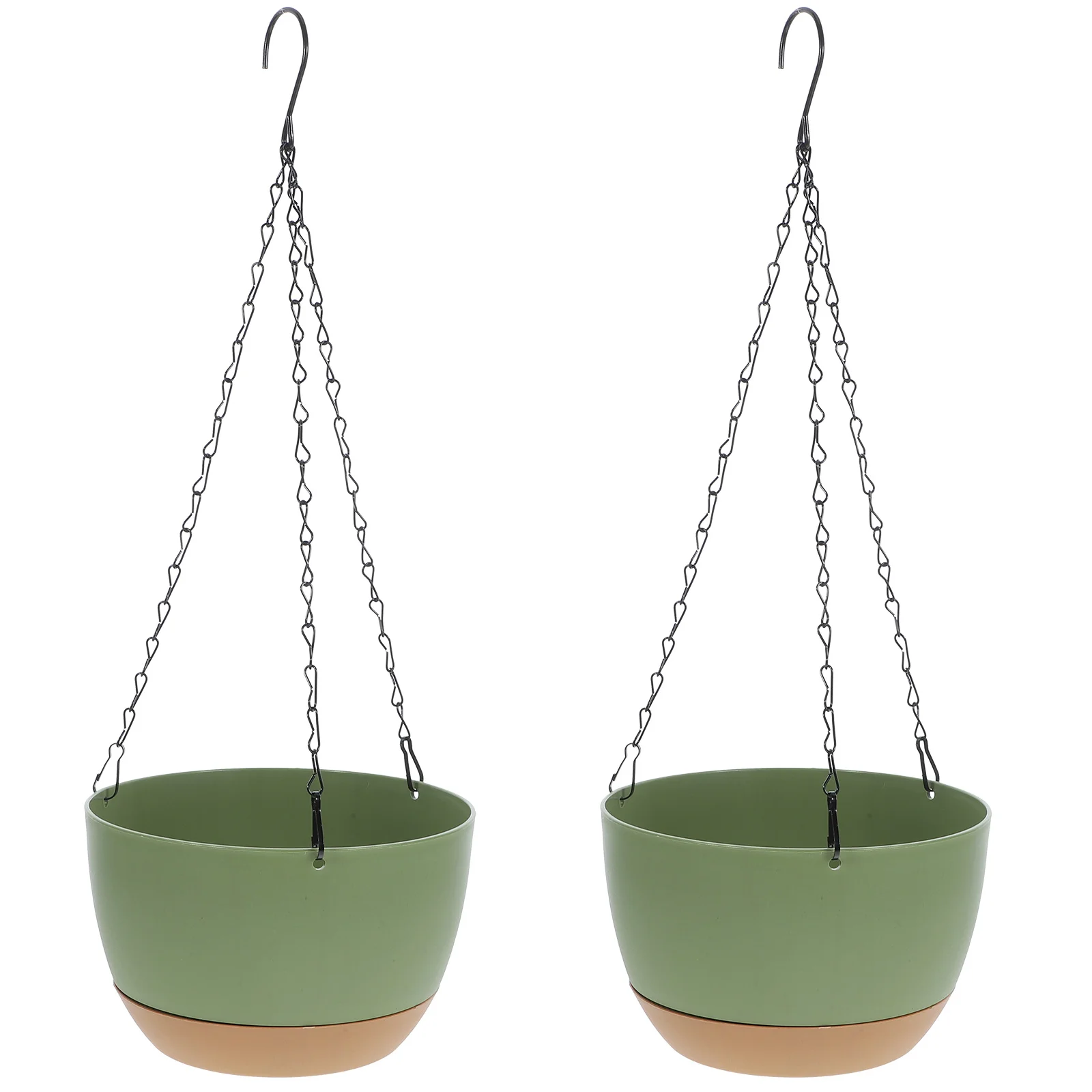 2 Pcs Self absorbent Hanging Flowerpot Green Plant Decor Water Hydroponic Basket Pot Plants House Material 4