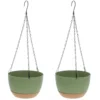 2 Pcs Self absorbent Hanging Flowerpot Green Plant Decor Water Hydroponic Basket Pot Plants House Material 4