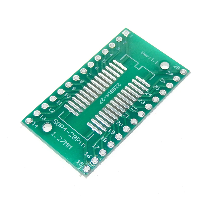 5pcs/lot TSSOP28 SSOP28 SOP28 to DIP28 Transfer Board DIP Pin Board Pitch Adapter In Stock