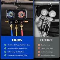 Kit de charge et de diagnostic de fourmis indispensables, collecteur à 3 voies, climatiseur, R22, R134a, R410a, R32 5