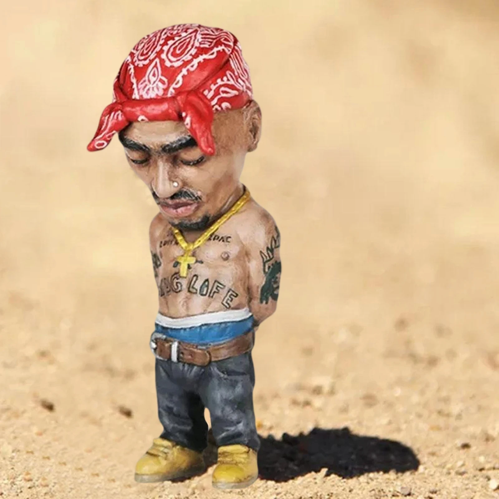 Hip Hop Legend Commemorative Resin Ornaments Tupac and Biggie statue Memorial Statue Crafts Characters Sculpture Home Decoration 4