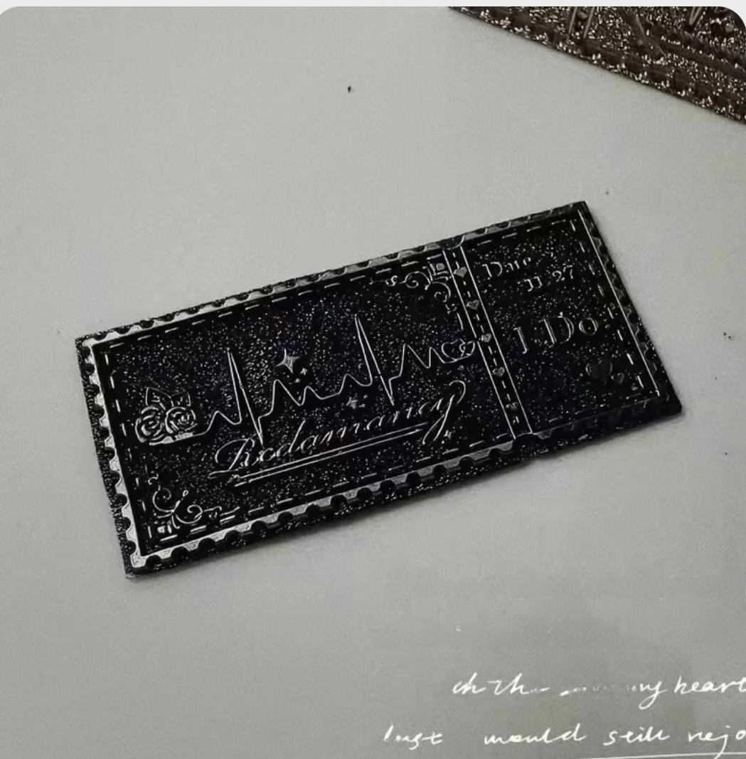 Bronze Wedding Initial Stamp Fire Seal Rose Tulip Pearl  Photo Frame Relief Oval Fire Seal Teaching Stationery Busin...