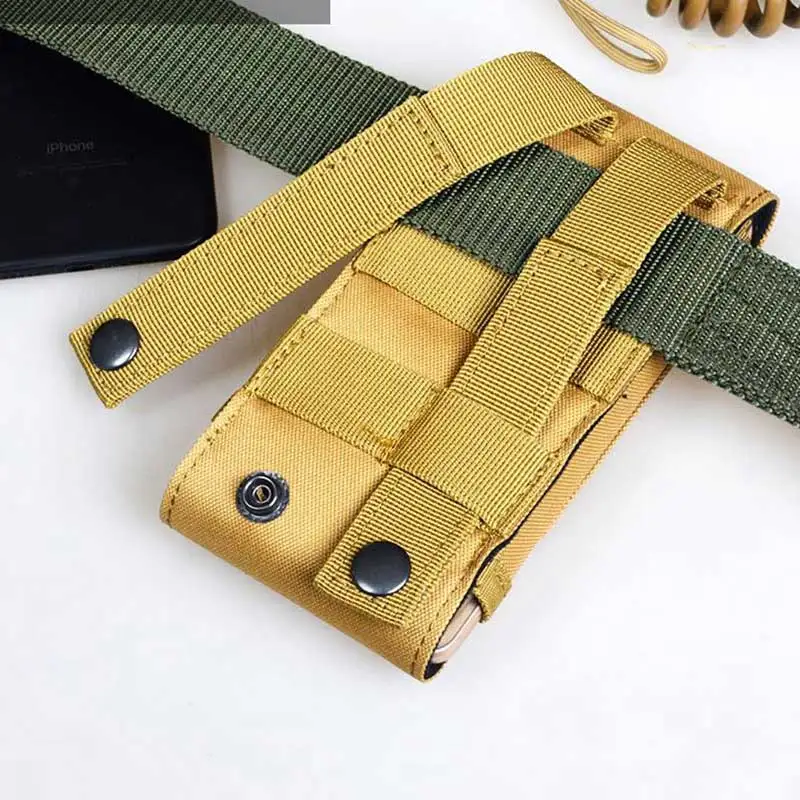 6 Inch Cell Phone Pouch Waist Bag Molle Outdoor Universal Running Mobile Phone Case Bag Camping Hunting Accessories Pouch 2