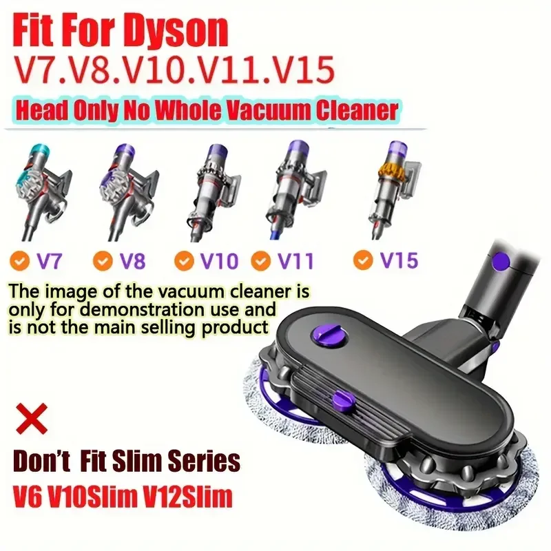 電動モップヘッド ダイソン V7 V8 V11 V10 V15 掃除機アクセサリー