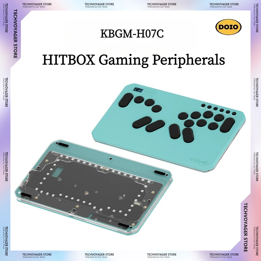 DOIO HITBOX KBGM-H07C アルミレバーレスコントローラー DOIO HITBOX KBGM-H07C Mini Keyboard PBT Ergonomics Aluminum