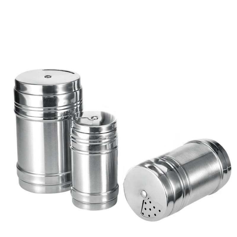 

New Suitable Useful Parts Quality Shaker Travel Home Kitchen Seasoning Tool BBQ Pepper Portable Stainless Steel