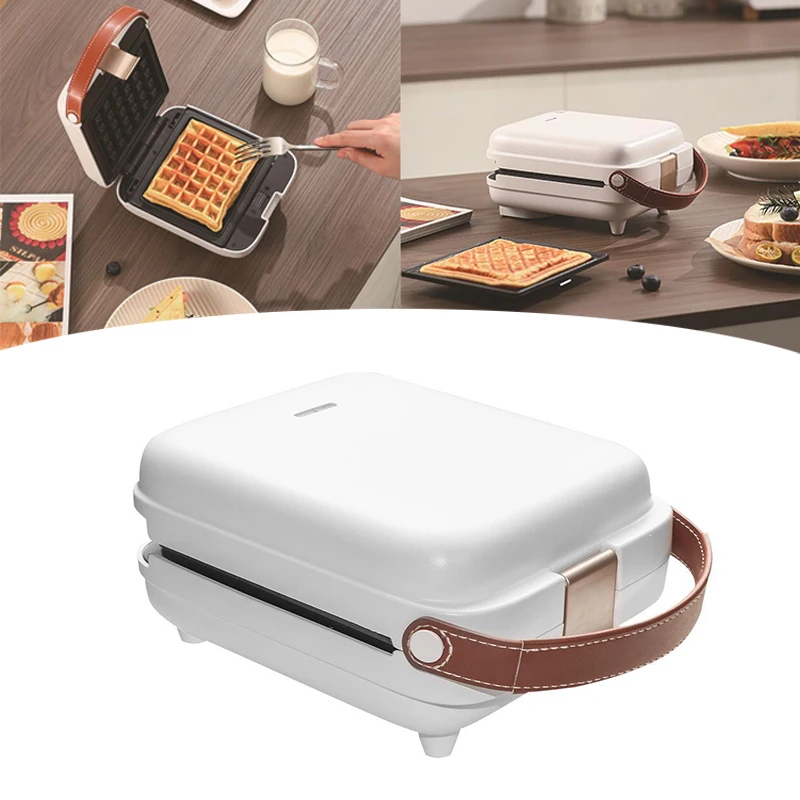 

Mini Portable Breakfast Machine Sandwich Waffle Maker Bubble small Egg Cake two Oven Toaster 110V/220V EU/US Plug