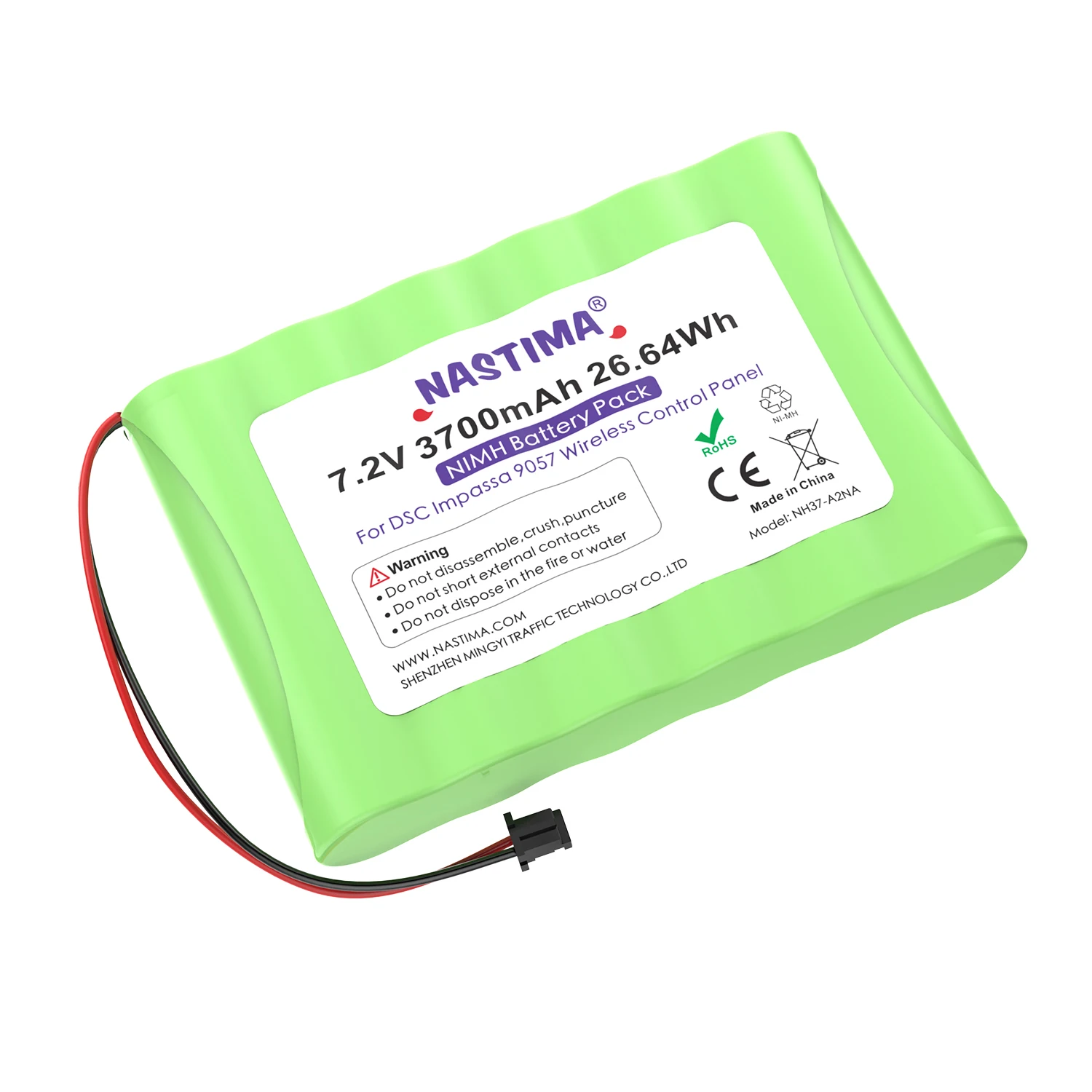 NASTIMA 7.2V 3700mAh Replacement Battery Compatible with DSC Impassa