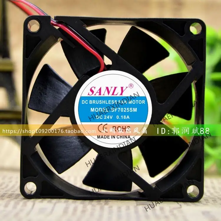 

Новый комплект для сборки охлаждающего вентилятора LY SF7025SM 7025 DC 24V 0.18A 7