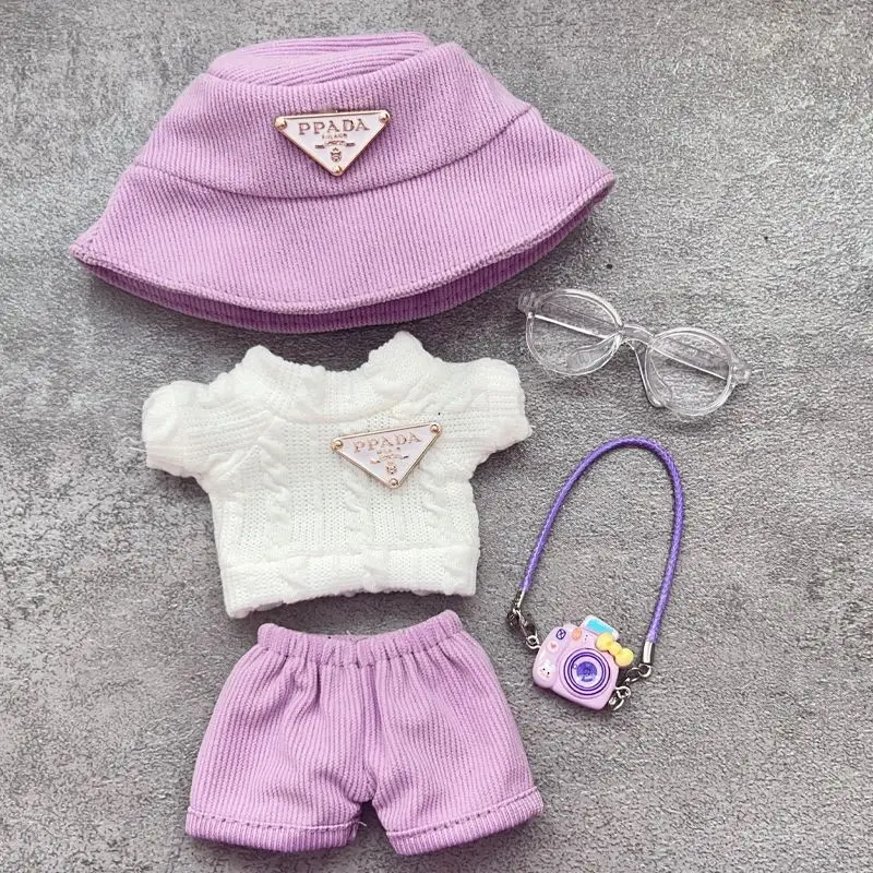 Macaron Suit Hoodie for Labubu Doll