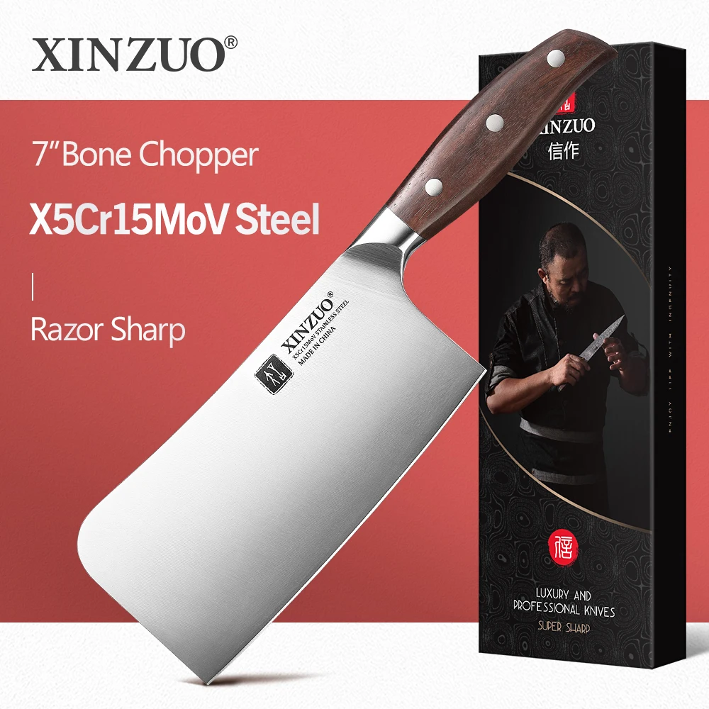 Xinzuo 7" Bone Chopping Cleaver