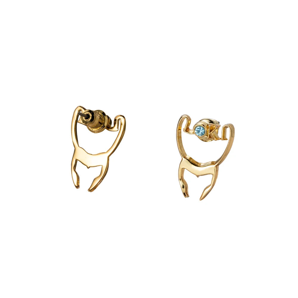 Xcostume Loki Ring Earrings for Loki Cosplay Costume Collection Gift Alloy