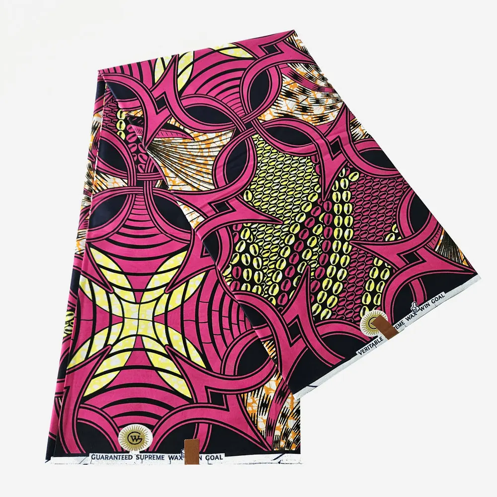 African Wax Fabric Classical Wax Printed Cotton Textile Women Dress