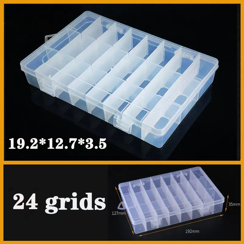 Transparent Plastic box Screw Compartment Box Jewelry Earring Display Case Container Clear Terminal Organizer Tool Storage boxes - Image 46
