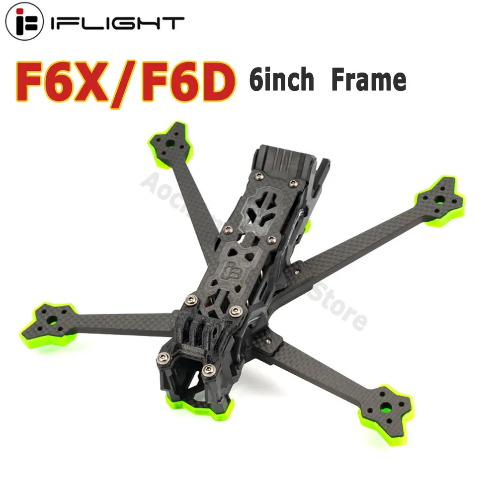 

iFlight Nazgul Evoque F6 F6D/F6X 6inch Long Range Frame Kit （Squashed-X / DeadCat） With 6mm arm For FPV Parts