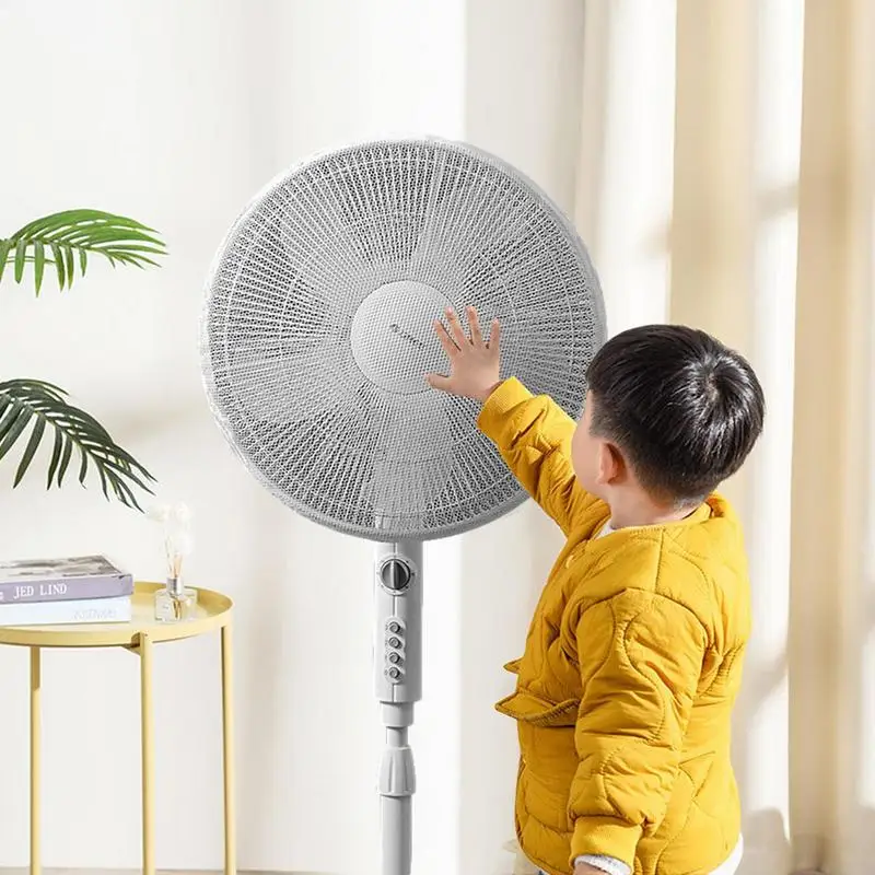 Round Fan Protection Cover Dustproof Electric Dust Bag Floor Kid Finger Safety Protection Net fan cover
