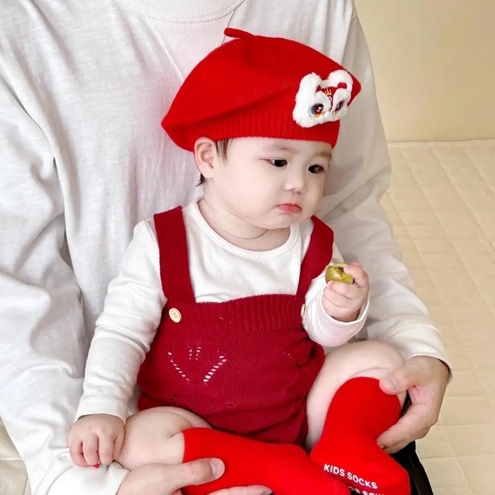 Soft Knitted Baby Beret Hat for Girls