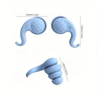 2PCS Swimming Earplugs Waterproof Reusable Silicone Ear Plugs Diving Sport Plugs For Water Surf Showering Swimming Accessories 2