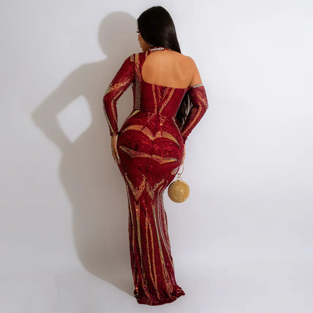 2024 Elegant Luxury Women's Sequin Mermaid Evening Dress Wedding Party Dress prom dresses  Formal Party Dress