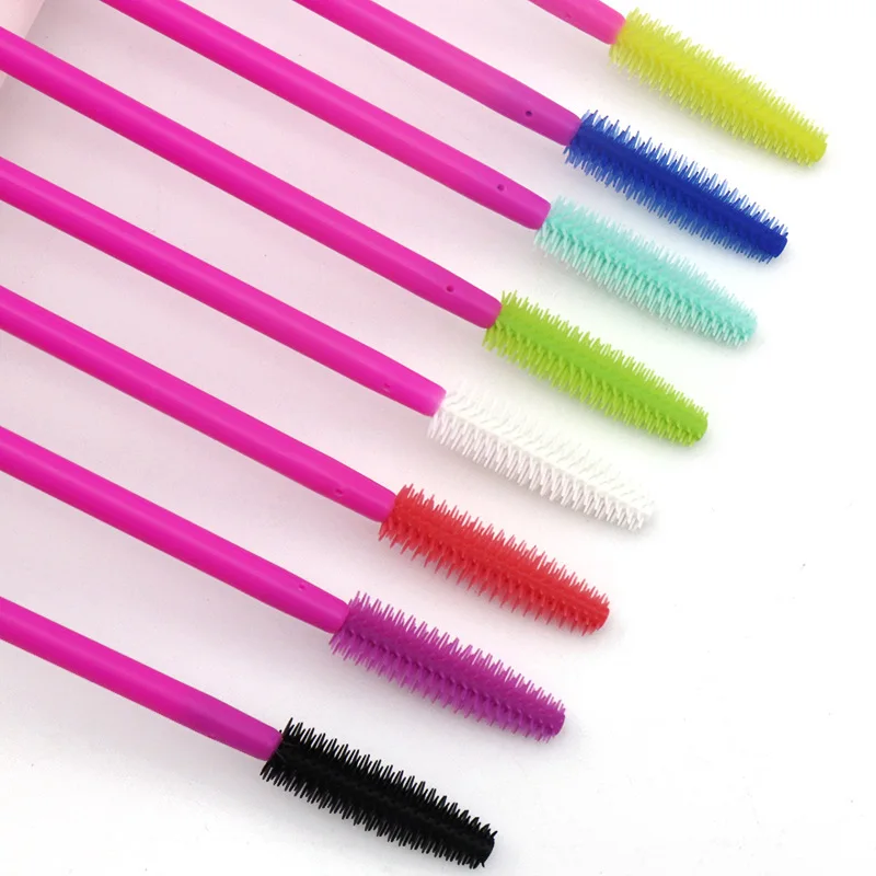 50 Pack Silicone Eyelash Brushes Mascara Applicators