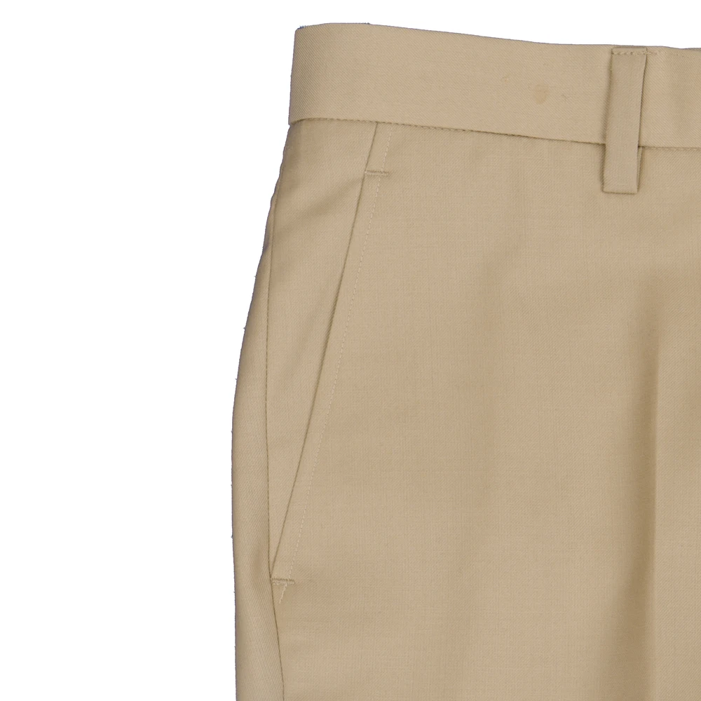 2026 Fashion Design Tan Men Pants Tailor Made Brown Slim Fit Dress Pants For Men Wool Blend Comfort Business Casual Trousers