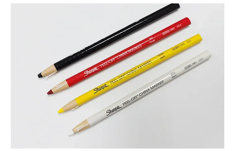 

Damp With Sharpie Cleanly China Cloth Glass PEEL-OFF 12pcs On Marker Easily Crayon Color Marks Roll Pencils Metal Paper