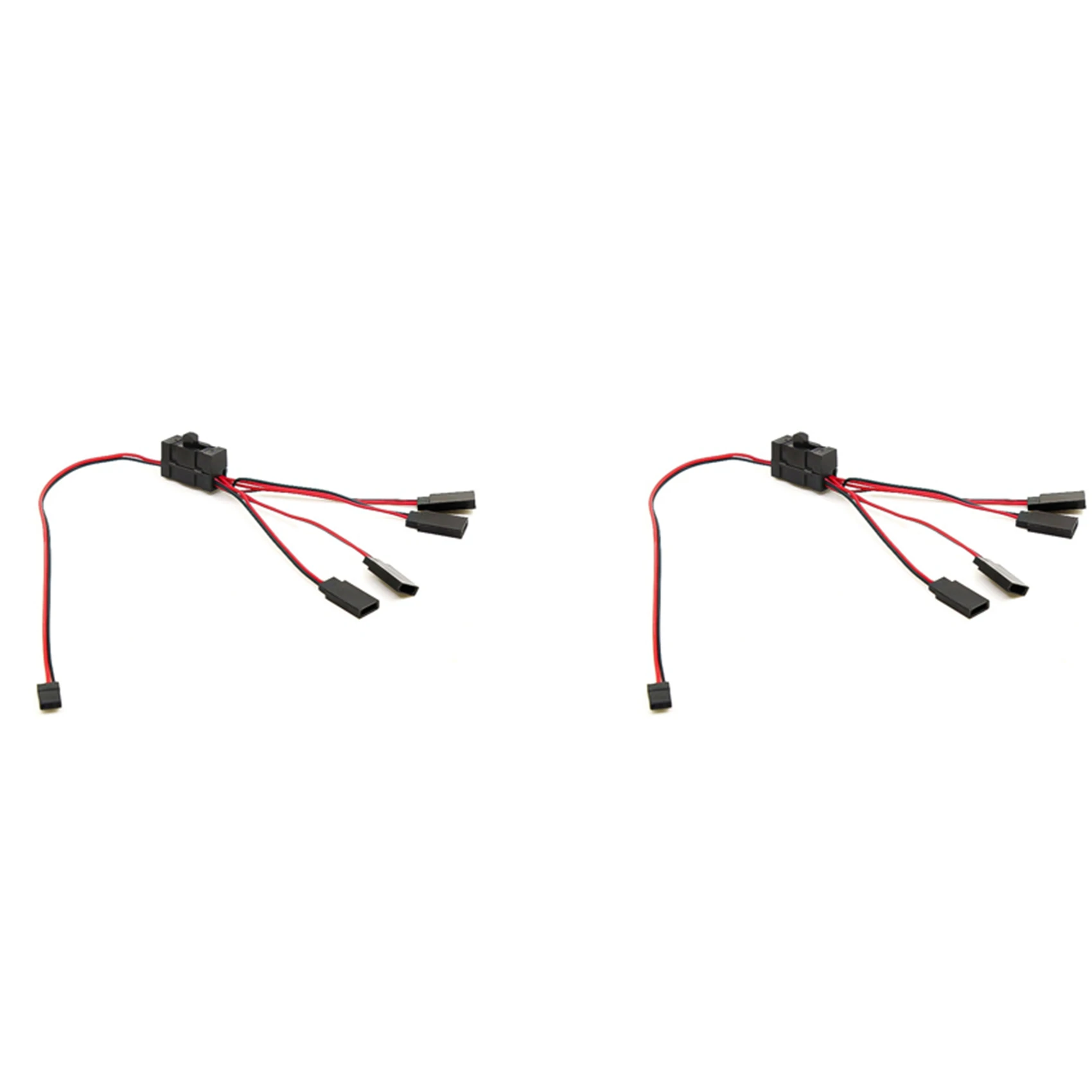 2PCS RC 서보 연장 14 Y 와이어 케이블 JR Futaba RC 모델용 LED 조명 제어 전원 스위치