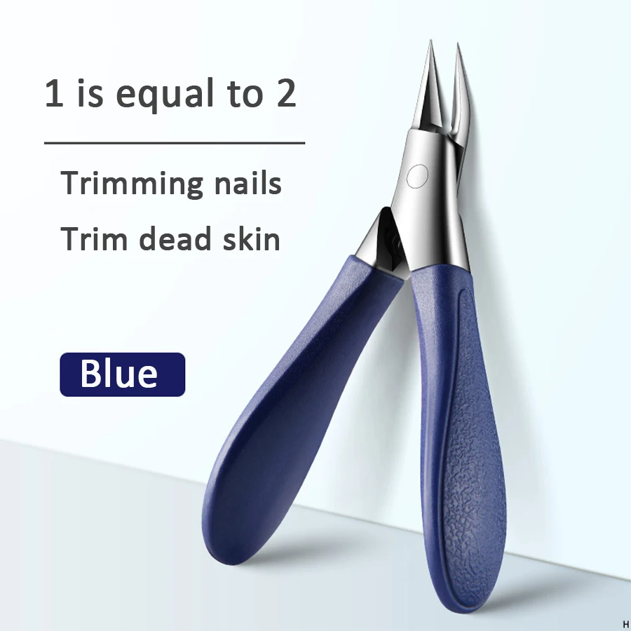 Nail Clippers Angled Nail Clippers Ingrown Toenail Clipper for Thick Nails Slant Curved Blade Nail Cutters Ingrown Pain Relief Tool