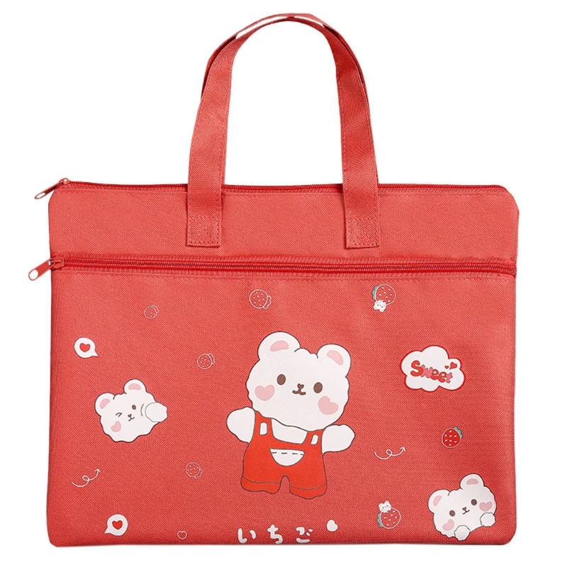 

Portable Canvas Tote Bag Organizers Test Paper Stationery Storage Bag