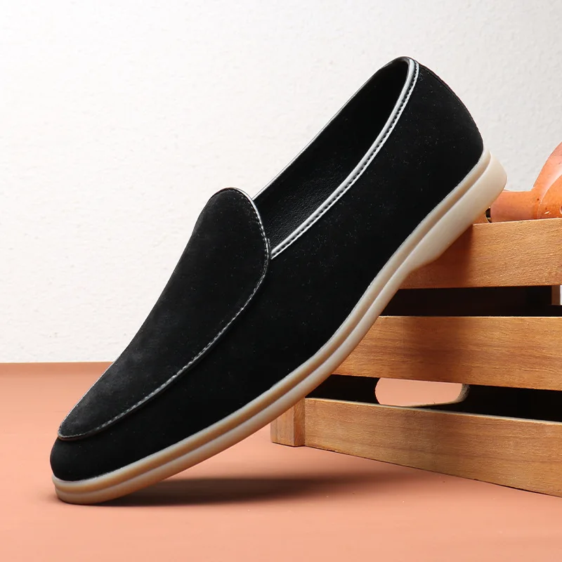 Suede New Look Office Shoes Wide Fit Flying Suede Loafers