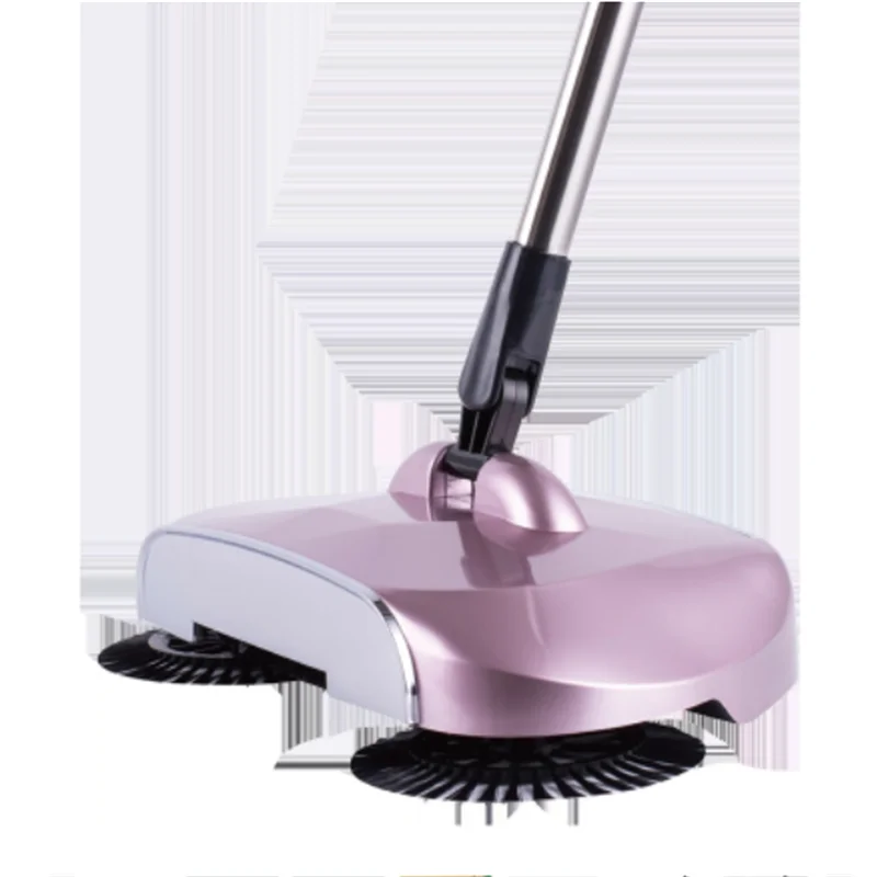 Stainless Steel Sweeping Machine Push Type Hand Push Magic Broom Dustpan Handle Household Cleaning Package Hand Push Sweeper Mop