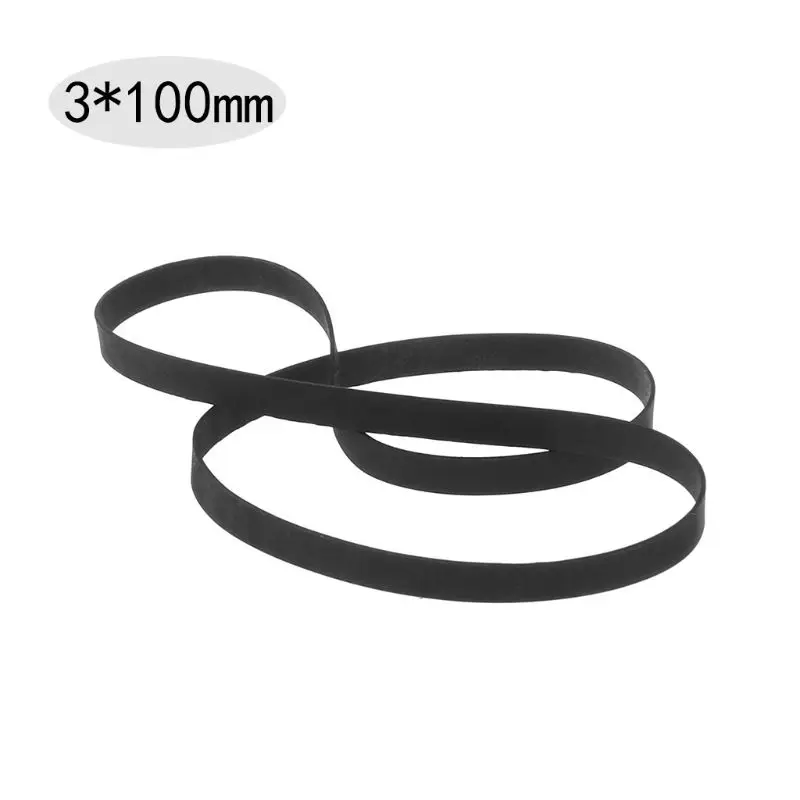 Universal Assorted Flat Rubber Belt for Turntable and Cassette Tape Players