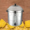 110V 220V Electric Commercial Vegetables Carrot Broccoli Fish Corn Peanut Food Steamers 1