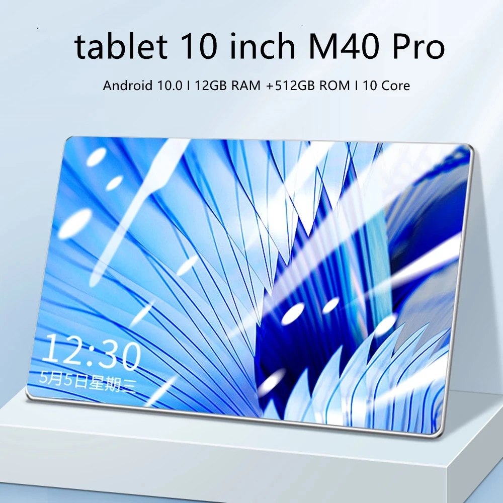 newest tablet tablet M40 Pro tablete 10 inch tablette 12GB RAM+ 512GB ROM tablets android 10 core Gaming laptop Android 11.0 cheap Laptops GPS small android tablet