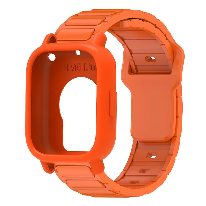 Silicone Protective Case and Strap for Smartwatch - Hollow Out Design
