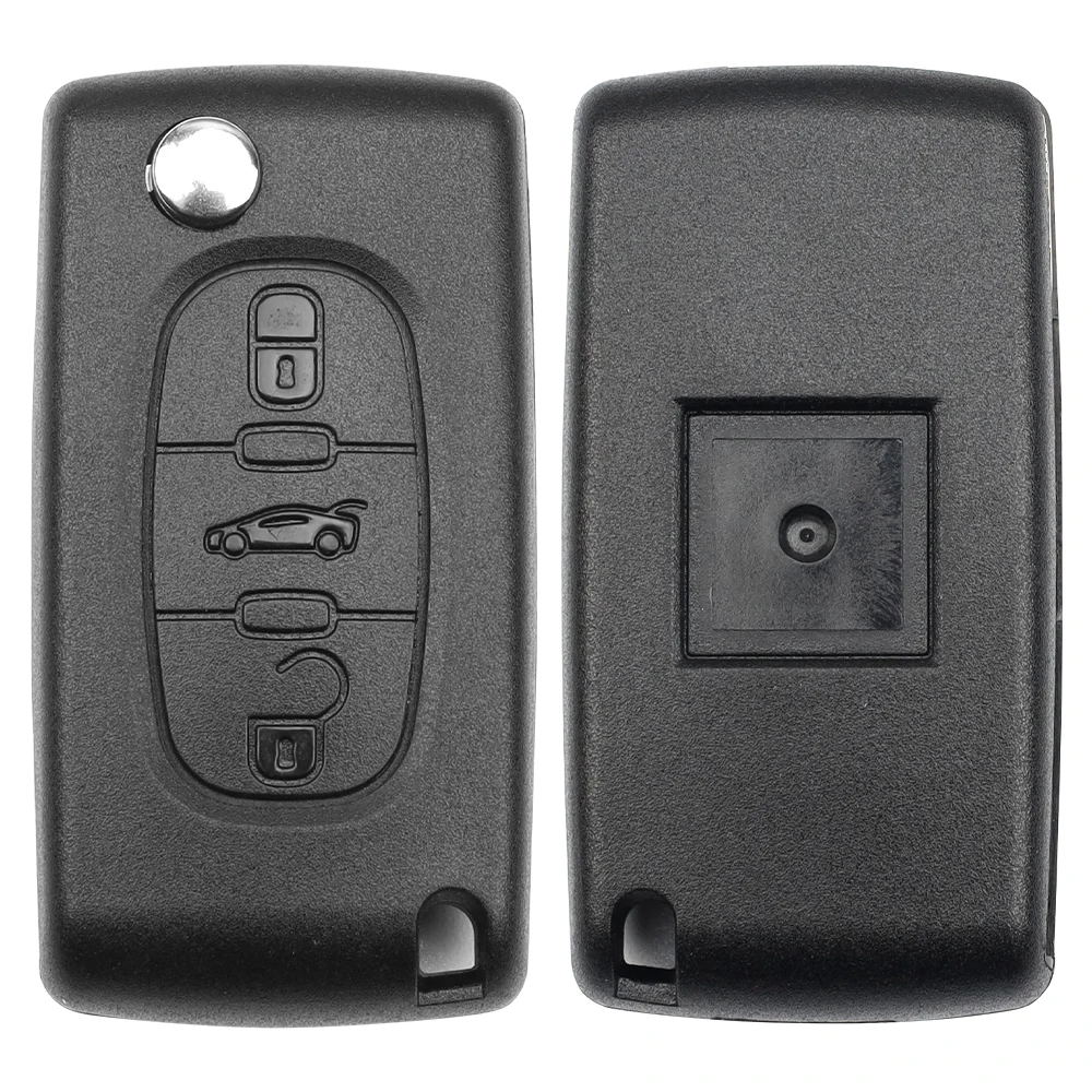 LIXIANG 2/3 Buttons Flip Folding Remote Car key Shell For peugeot 107 206 307 407 408 For Citroen C2 C3 C4 C5 C6 CE0523/0536 4